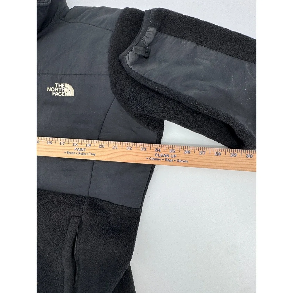The North Face Fleece Denali Jacket XL Polartec‎ Black Full Zip Mens Recycled